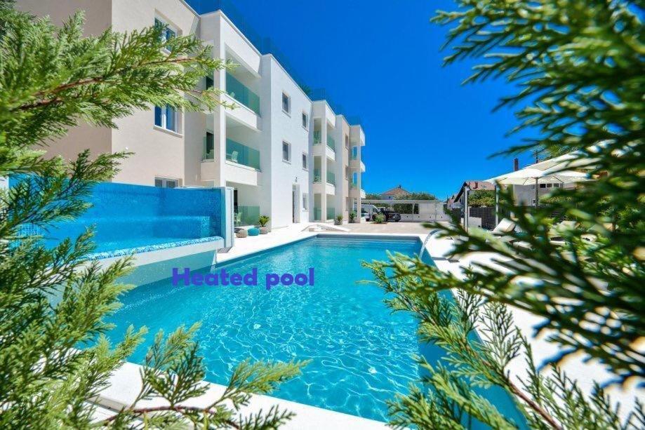 Luxury Apartment Arta-2 With Heated Pool And Jacuzzi Bibinje Exterior photo
